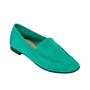 Andrea Carrano Mare Loafers Suede Emerald Green NWB